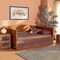 Baxton Studio Veles Mid-Century Modern Ash Walnut Finished Wood Full Size Daybed with Trundle 183-11174-9826-Zoro - alternate 10